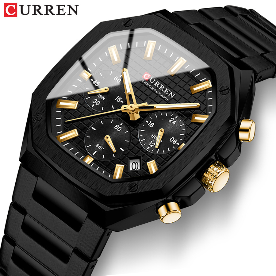 Jewelry Watches Vintage - CURREN Casual Versatilidade Masculino Relógio Cronógrafo