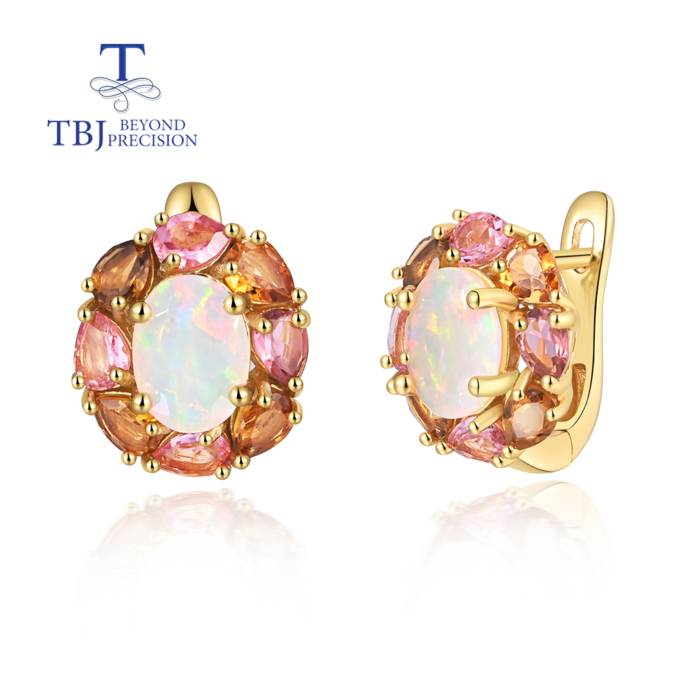 Opal Earrings Dangle - Brincos Femininos de Design Elegante com