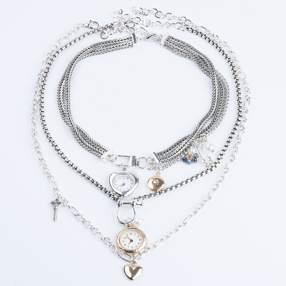 Indian Jewelry Watches - Relógio de bolso banhado a prata