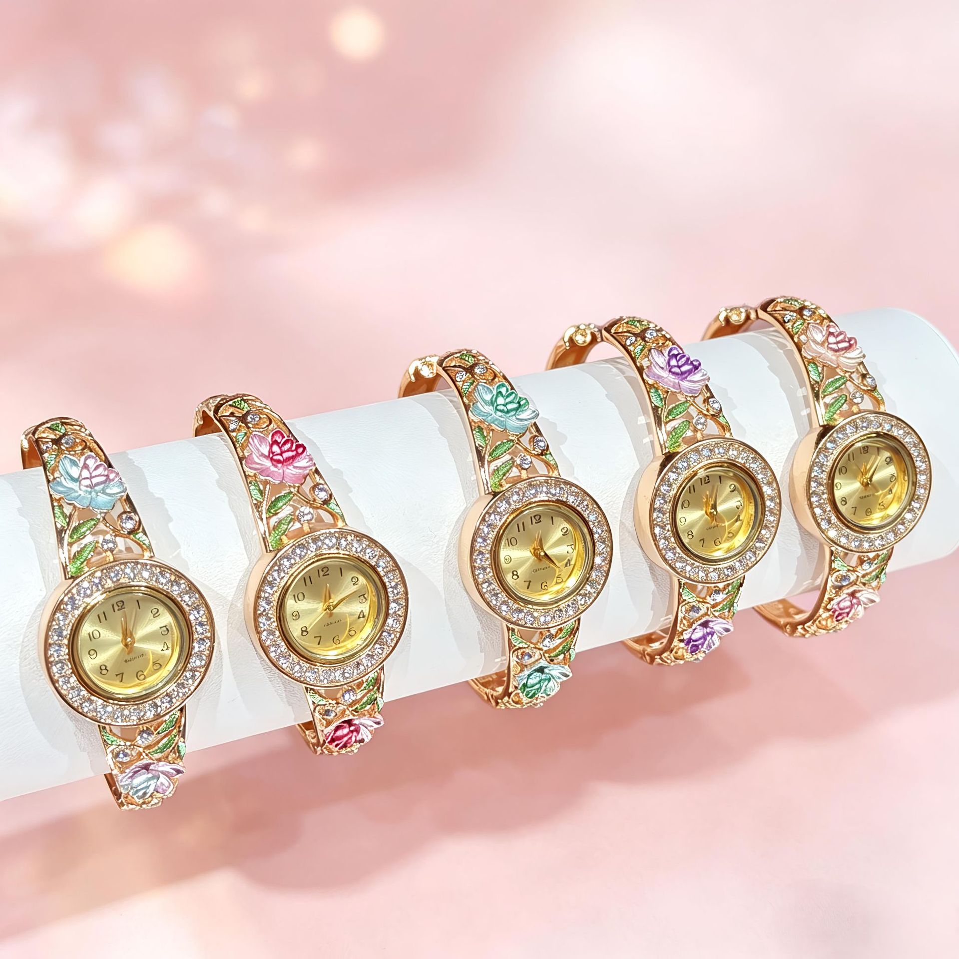 Jewelry Watches Vintage - Relógio de Pulso Vintage Dourado com