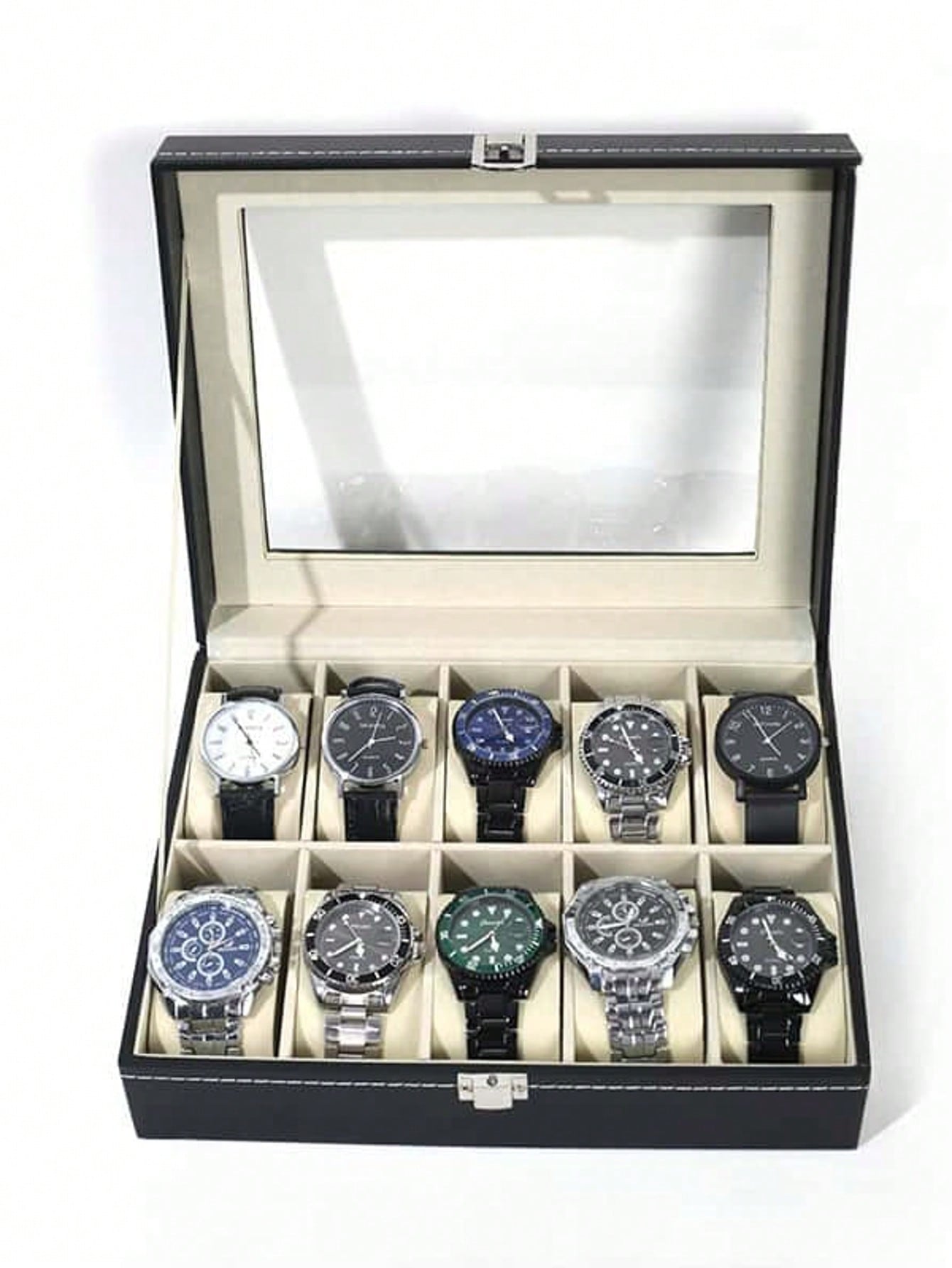 Jewelry And Watches Box - Caixa de Relógio de Couro com