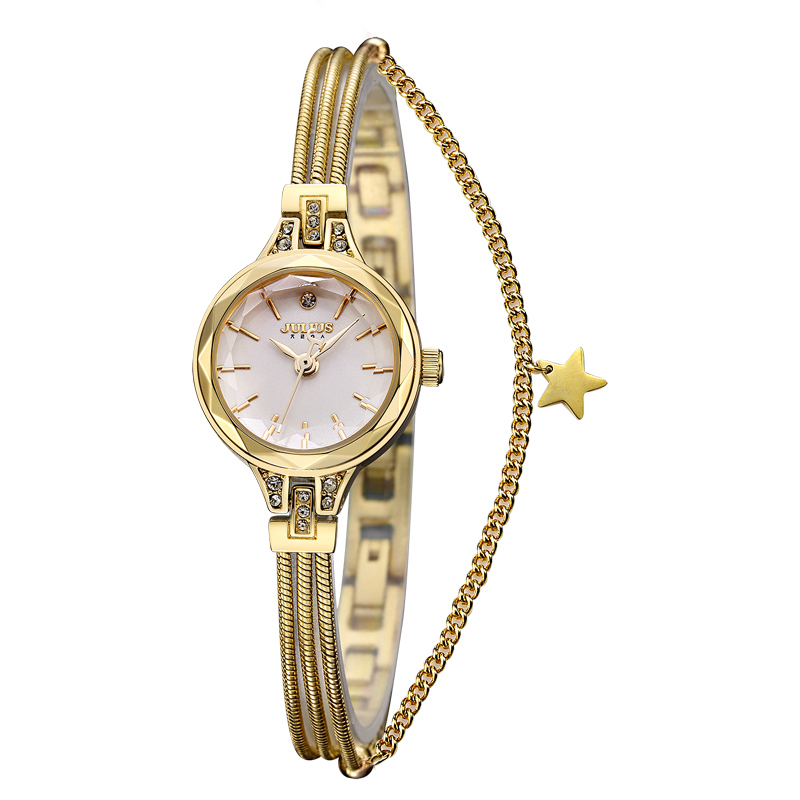 Jewelry Clasp Watches - Pulseira Feminina Relógio de Jóias, Mini,