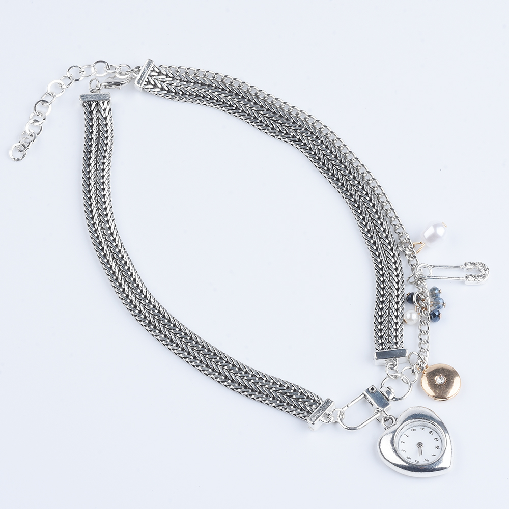 Relógio de bolso banhado a pra - Indian Jewelry Watches avaliação e preço