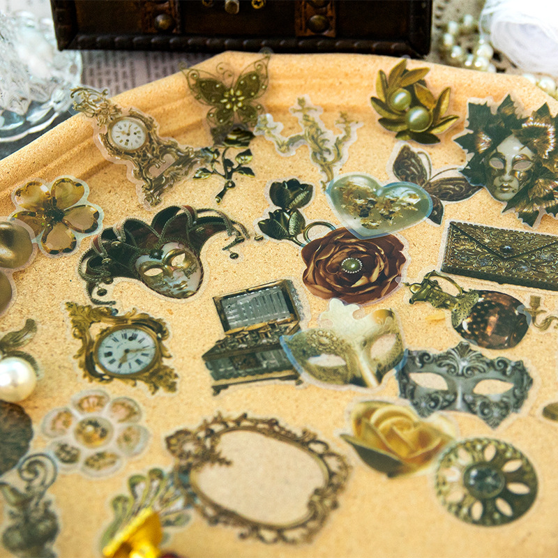 30 folhas de adesivos de etiqu - Vintage Pocket Watch avaliação e preço