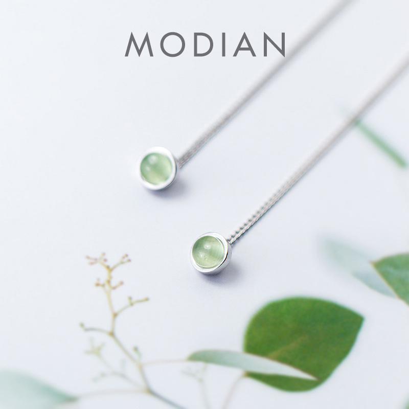 Modian-925 brincos de prata es - Opal Earrings Dangle avaliação e preço