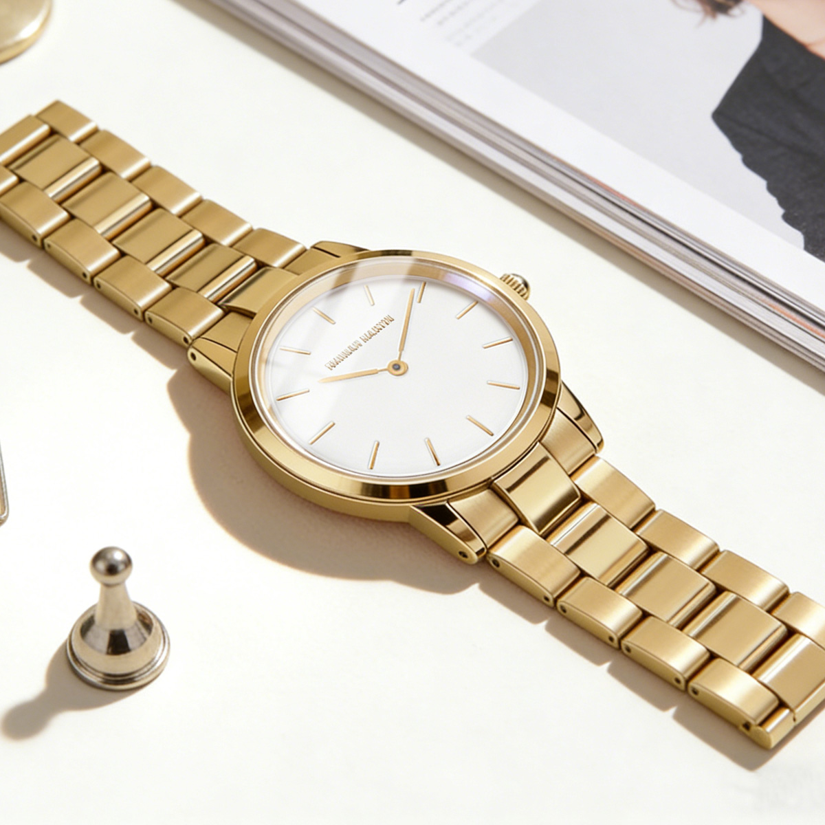 Relógio feminino de aço inoxid - Jewelry Clasp Watches avaliação e preço