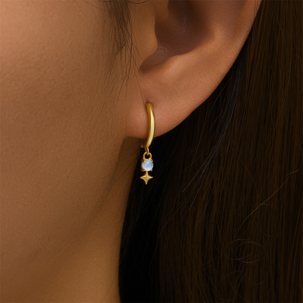 Roxi brincos de argola de opal - Opal Earrings Dangle avaliação e preço