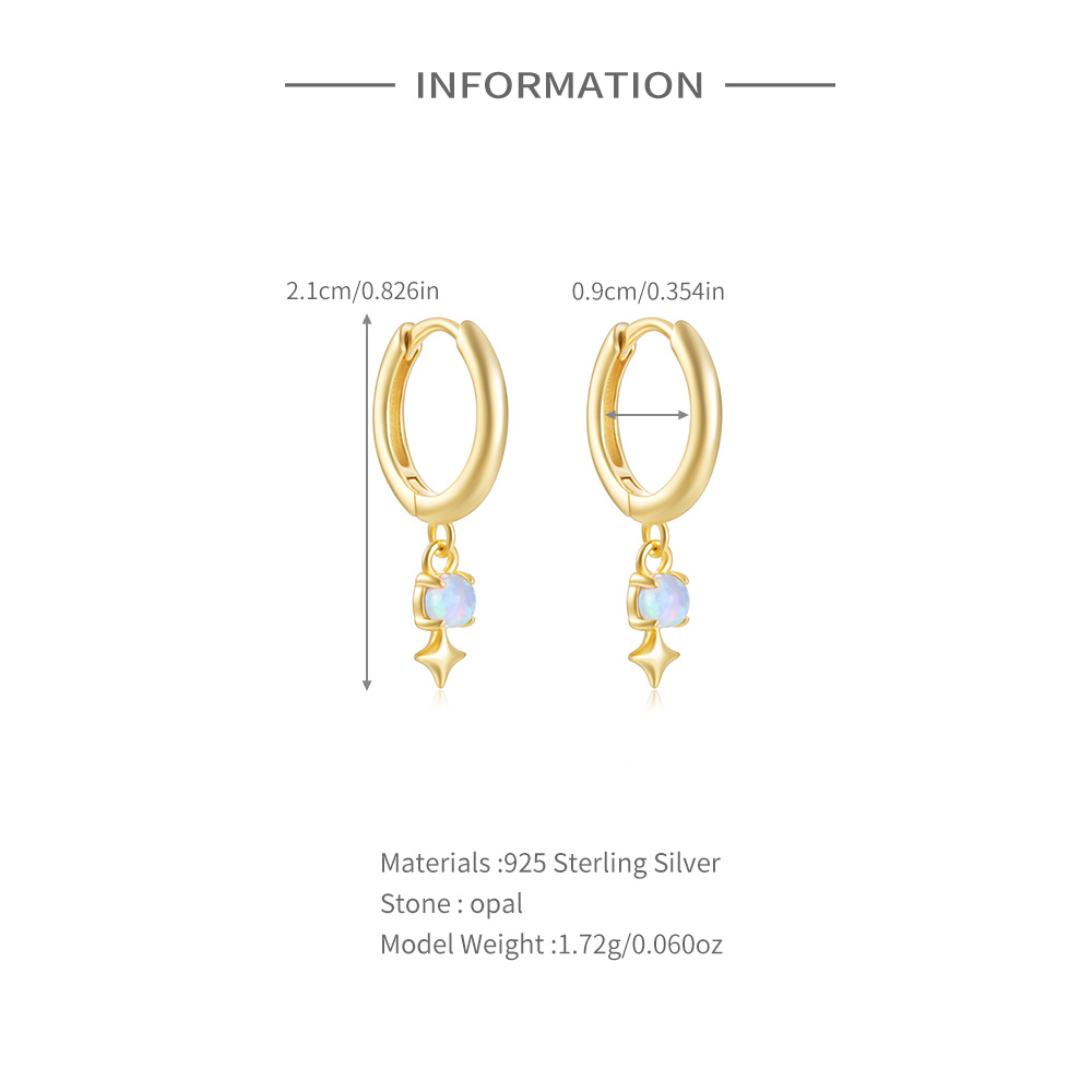 Roxi brincos de argola de opal - Opal Earrings Dangle avaliação e preço