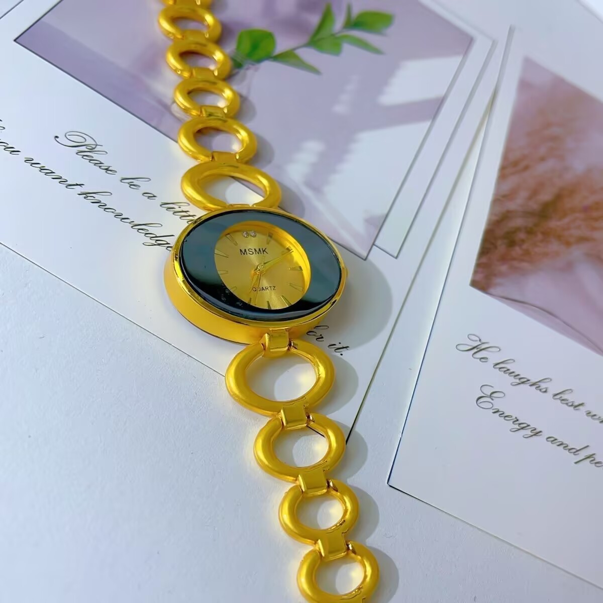 Novo relógio americano banhado - Jewelry Clasp Watches avaliação e preço
