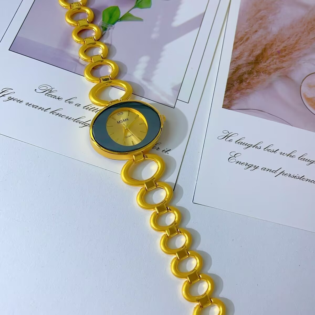 Novo relógio americano banhado - Jewelry Clasp Watches avaliação e preço