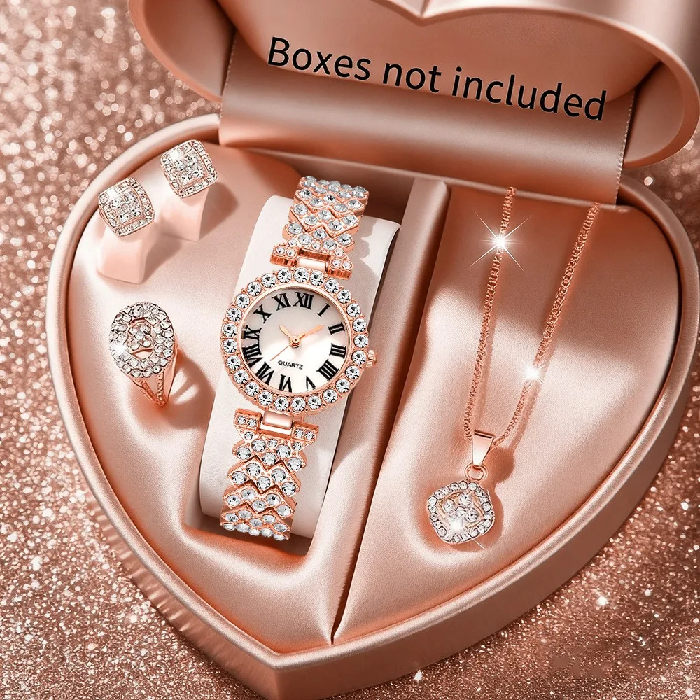 2026 5 Peças Elegantes Relógio - Jewelry Clasp Watches avaliação e preço